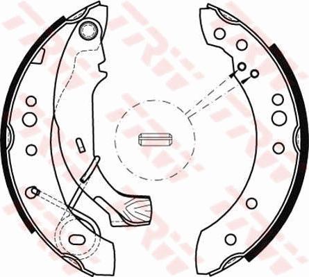 TRW GS8467 - Set saboti frana parts5.com