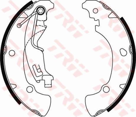 TRW GS8488 - Garnitura zavorne celjusti parts5.com