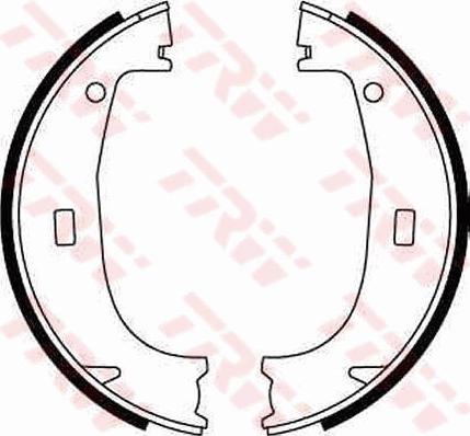 TRW GS8594 - Brake Shoe Set, parking brake parts5.com