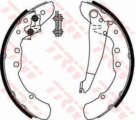 TRW GS8544 - Σετ σιαγόνων φρένων parts5.com