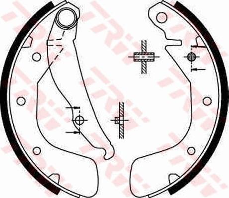 TRW GS8543 - Set saboti frana parts5.com