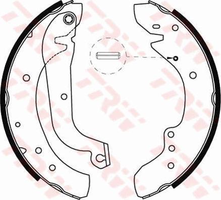 TRW GS8565 - Zestaw szczęk hamulcowych parts5.com