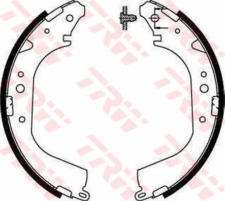 TRW GS8502 - Fékpofakészlet parts5.com