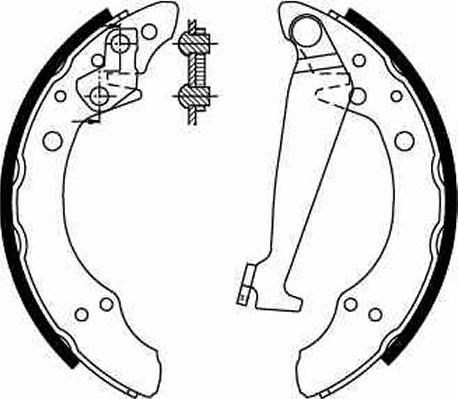 TRW GS8526 - Garnitura zavorne celjusti parts5.com