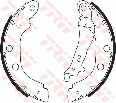 TRW GS8655 - Brake Shoe Set parts5.com