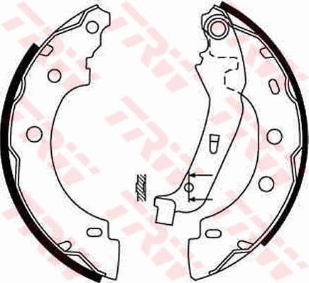 TRW GS8650 - Fékpofakészlet parts5.com