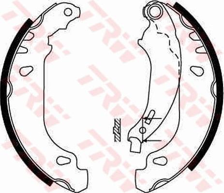 TRW GS8669 - Garnitura zavorne celjusti parts5.com