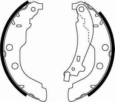 TRW GS8617 - Brake Shoe Set parts5.com