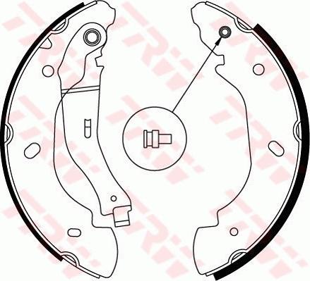 TRW GS8689 - Brake Shoe Set parts5.com