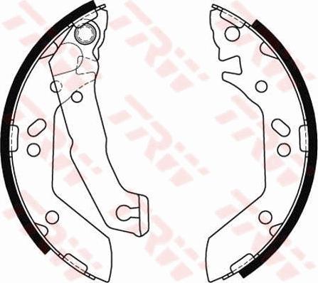 TRW GS8684 - Комплект спирачна челюст parts5.com