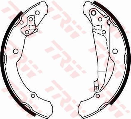 TRW GS8639 - Brake Shoe Set parts5.com