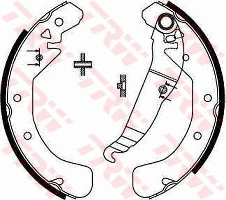 TRW GS8637 - Fren pabuç takımı parts5.com