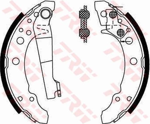 TRW GS8166 - Sada brzdových čeľustí parts5.com