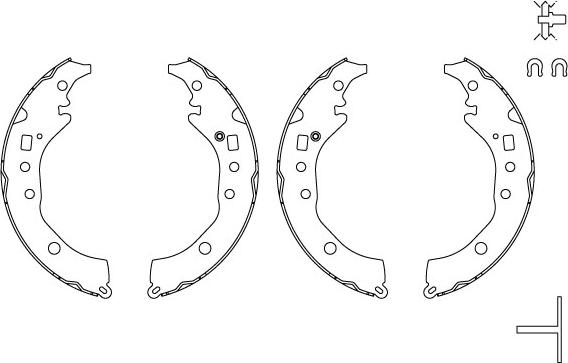 TRW GS8867 - Set saboti frana parts5.com