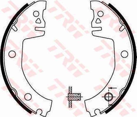 TRW GS8300 - Brake Shoe Set parts5.com