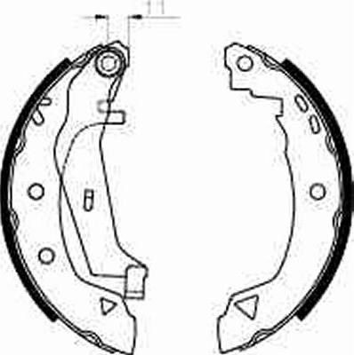 TRW GS8240 - Brake Shoe Set parts5.com