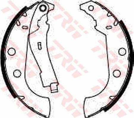 TRW GS8272 - Sada brzdových čeľustí parts5.com