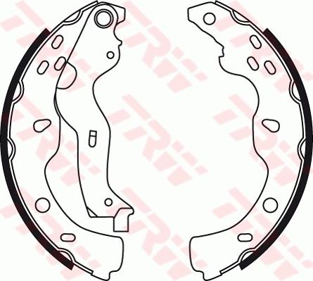 TRW GS8743 - Set saboti frana parts5.com