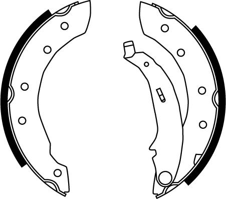 TRW GS8729 - Brake Shoe Set parts5.com