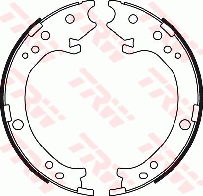 TRW GS8779 - Komplet zavorne celjusti, rocna zavora parts5.com