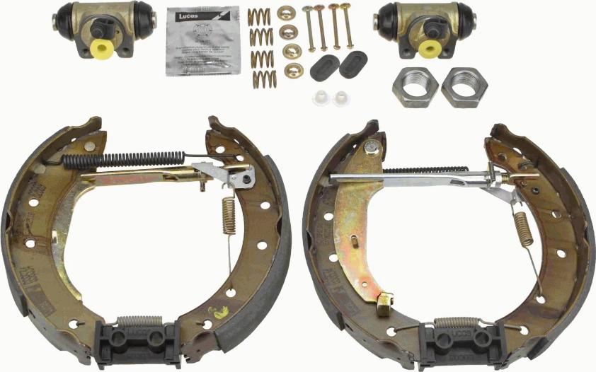 TRW GSK1138 - Fékpofakészlet parts5.com