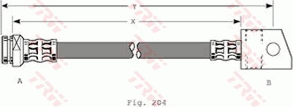 TRW PHA347 - Tubo flexible de frenos parts5.com