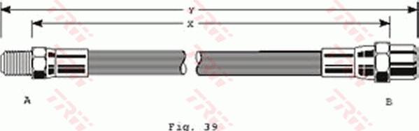 TRW PHB125 - Brake Hose parts5.com