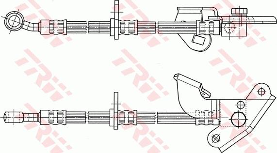 TRW PHD583 - Fren hortumu parts5.com