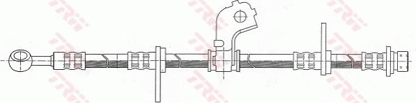 TRW PHD317 - Przewód hamulcowy elastyczny parts5.com