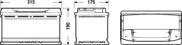 Tudor TA900 - Batería de arranque parts5.com