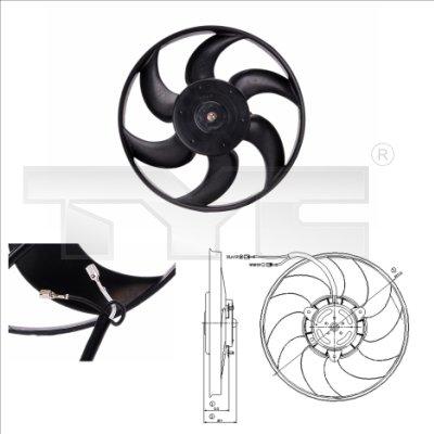 TYC 805-0004 - Fan, radiator parts5.com