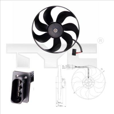 TYC 802-0009 - Ventilador, refrigeración del motor parts5.com