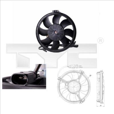 TYC 802-0002 - Fan, radiator parts5.com