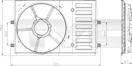 TYC 837-0035-1 - Soporte, ventilador del radiador parts5.com