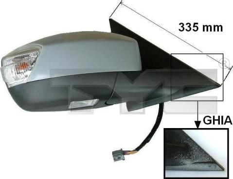 TYC 310-0120 - Retrovisor exterior parts5.com