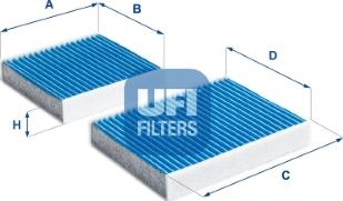 UFI 34.164.00 - Filter, vazduh unutrašnjeg prostora parts5.com