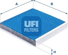 UFI 34.284.00 - Filtre, kabin havası parts5.com