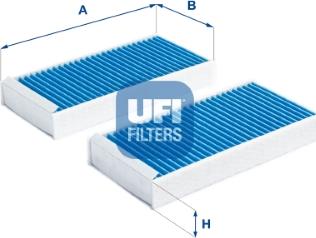 UFI 34.279.00 - Filtru, aer habitaclu parts5.com