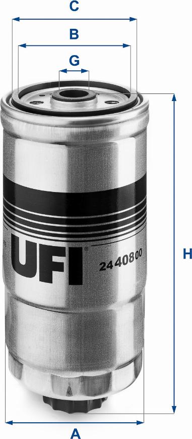 UFI 24.408.00 - Filter goriva parts5.com