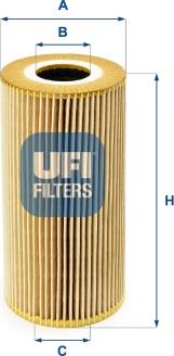 UFI 25.095.00 - Filtru ulei parts5.com