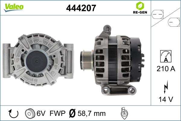 Valeo 444207 - Alternator parts5.com