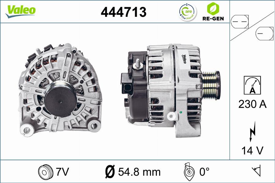 Valeo 444713 - Generator / Alternator parts5.com