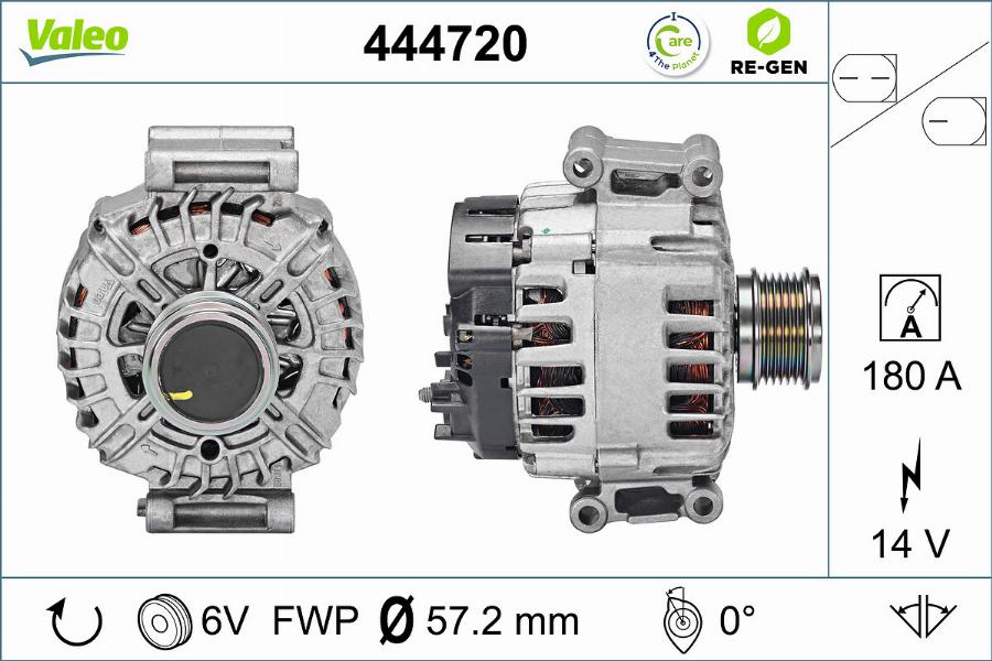 Valeo 444720 - Generátor parts5.com