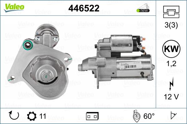 Valeo 446522 - Starter parts5.com