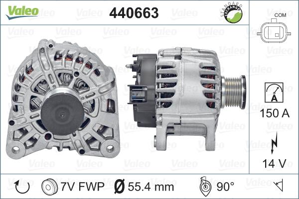 Valeo 440663 - Generator / Alternator parts5.com