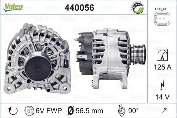 Valeo 440056 - Generátor parts5.com