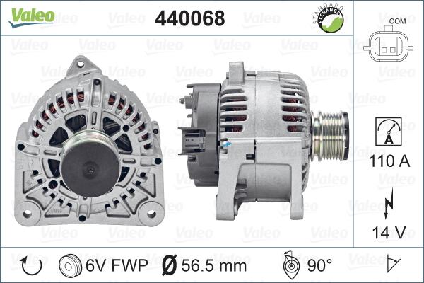 Valeo 440068 - Alternator parts5.com