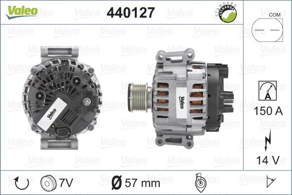 Valeo 440127 - Alternator parts5.com