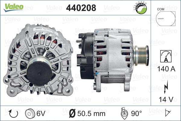 Valeo 440208 - Alternator parts5.com