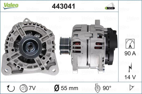 Valeo 443041 - Alternator parts5.com